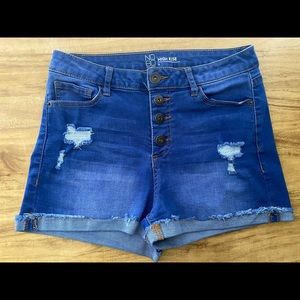 High Rise Jean Shorts